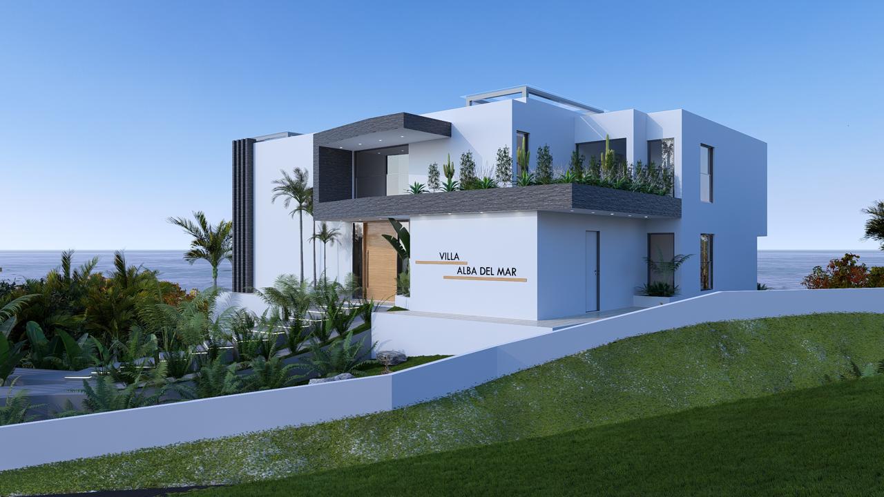 Ocean View Villa in a Private Natural Setting, 1,120 m² of land and 450 m² of construction.