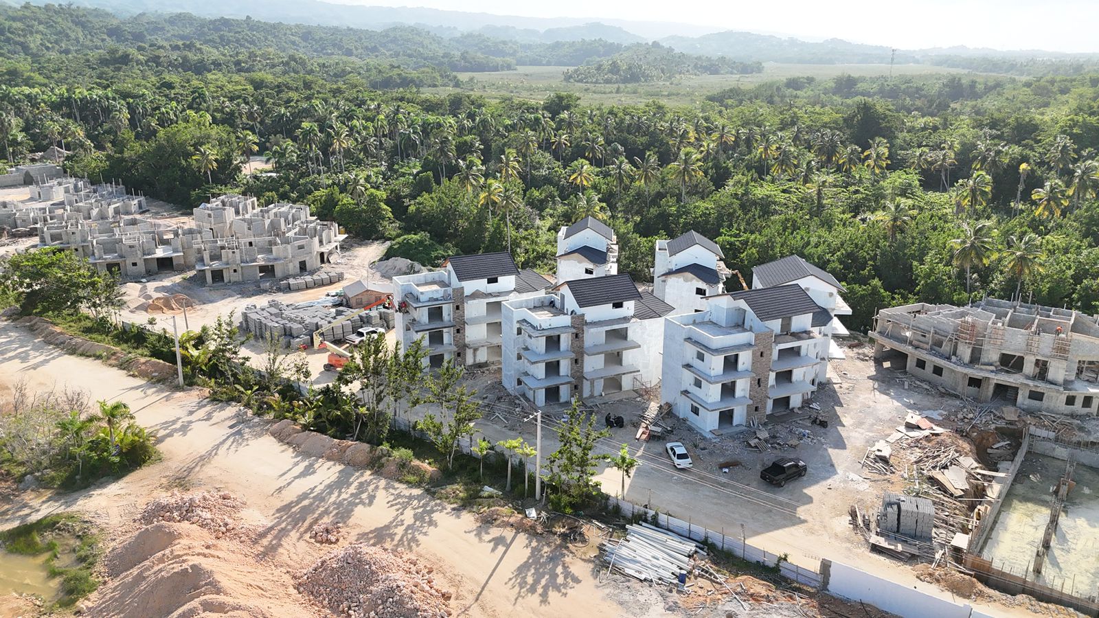 You could live right in front of the ocean in Playa Portillo, Las Terrenas
