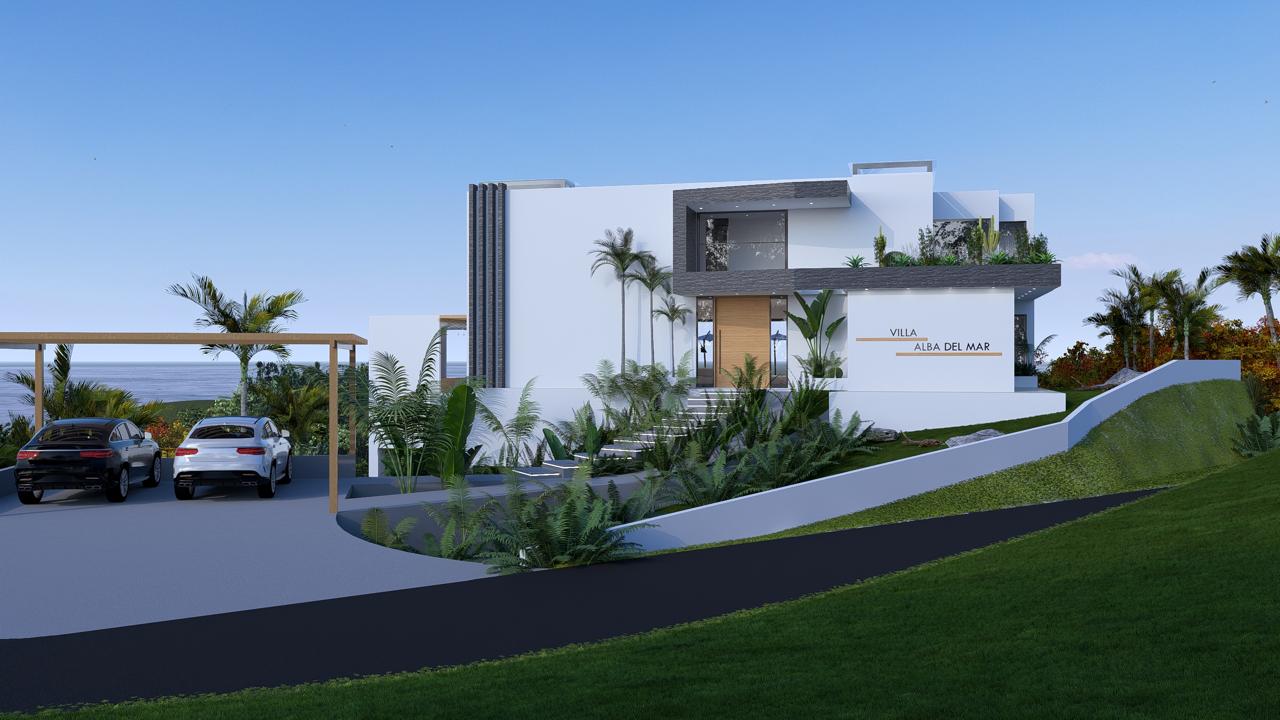 Ocean View Villa in a Private Natural Setting, 1,120 m² of land and 450 m² of construction.