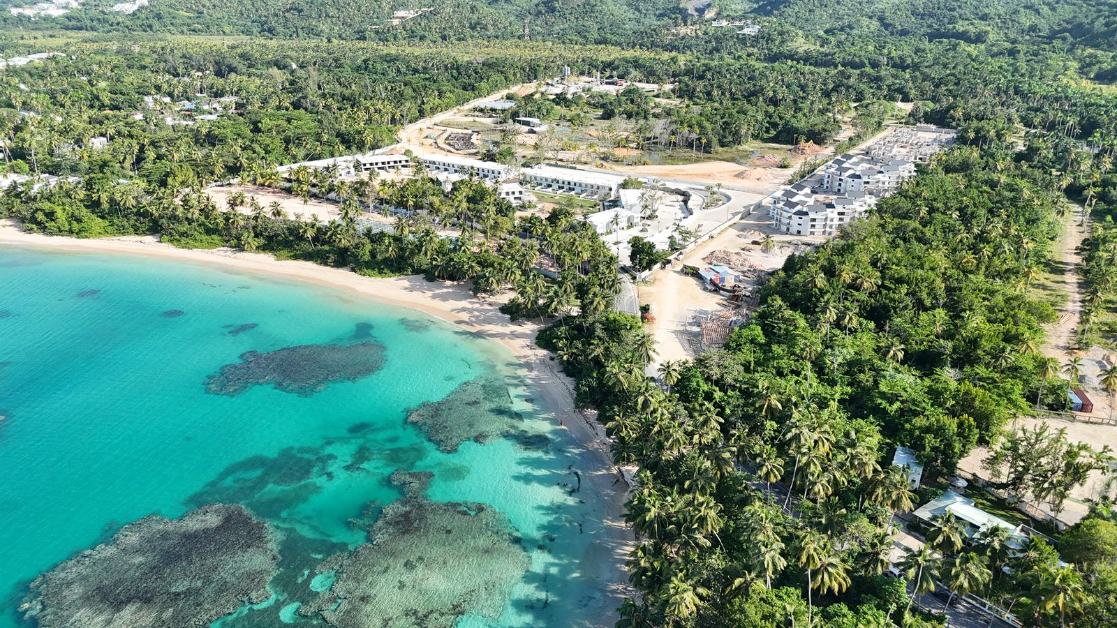 You could live right in front of the ocean in Playa Portillo, Las Terrenas