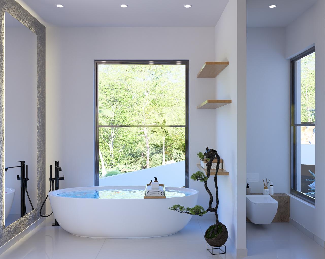 Ocean View Villa in a Private Natural Setting, 1,120 m² of land and 450 m² of construction.