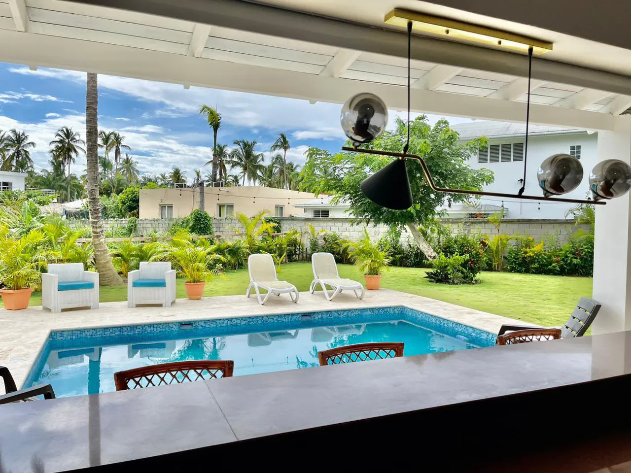 Long-Term Rental Near Playa Bonita: 3-Bedroom Villa with Private Pool & Garden in Las Terrenas
