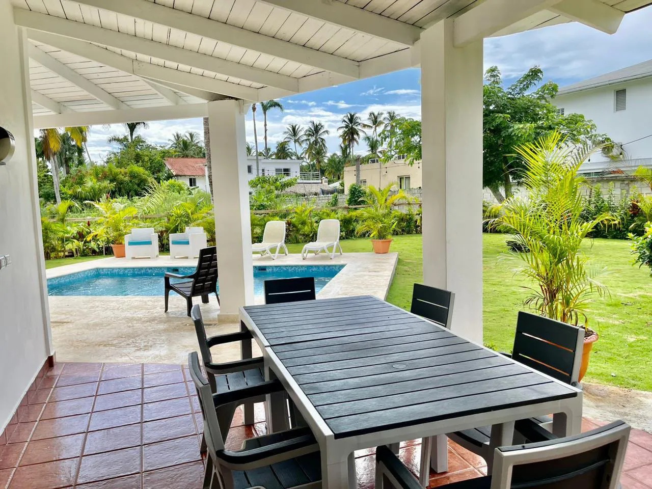 Long-Term Rental Near Playa Bonita: 3-Bedroom Villa with Private Pool & Garden in Las Terrenas